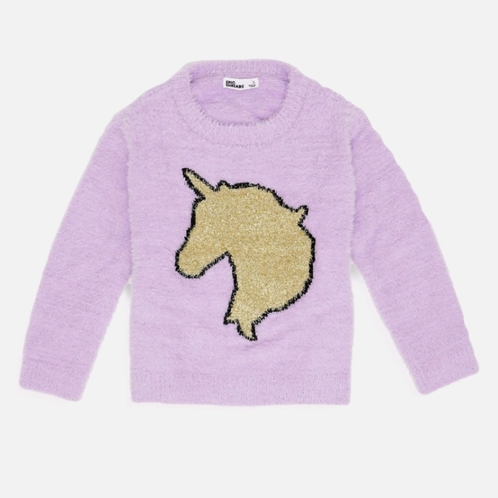 Girls Fuzzy Sweater 4T - Picture 1 of 5